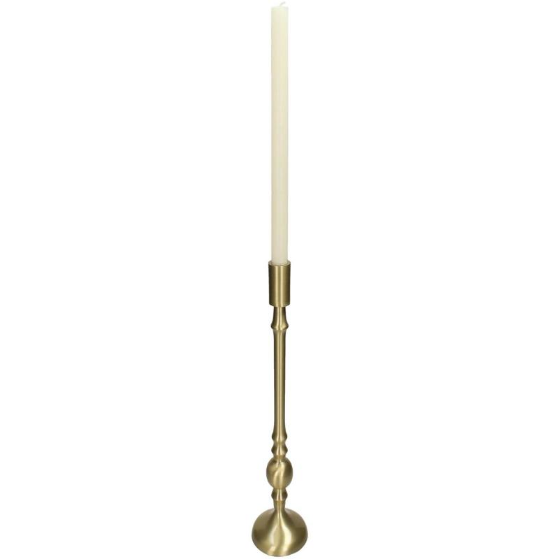 CANDLE HOLDER ALUMINIUM 9X9X33C-GOLD