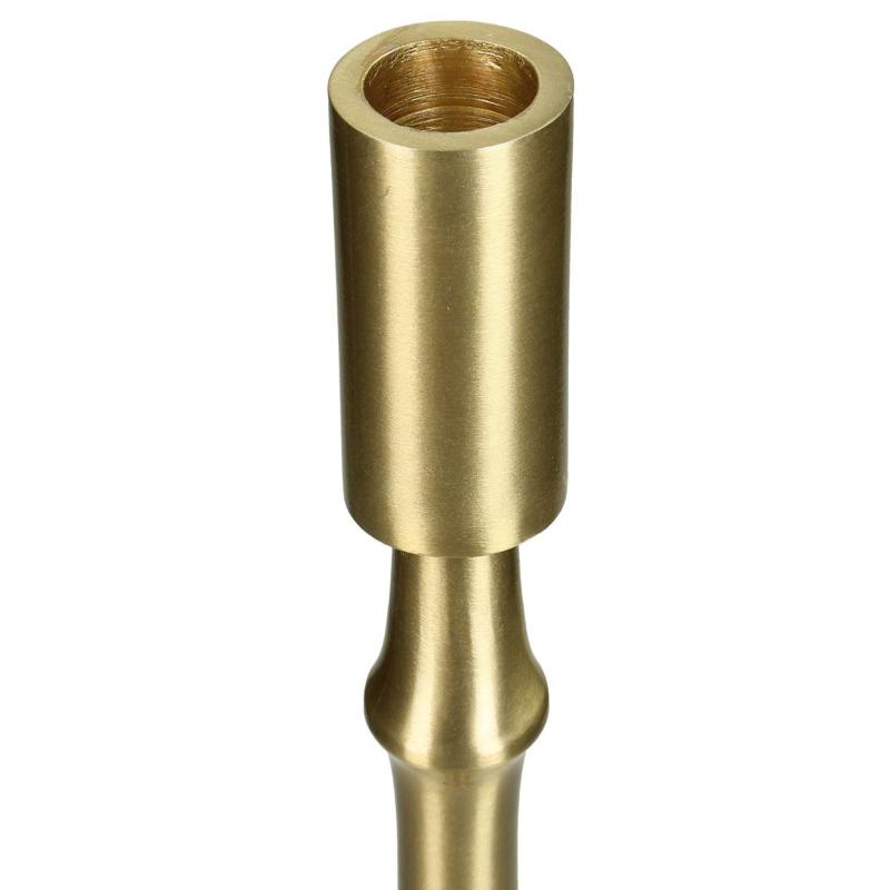 CANDLE HOLDER ALUMINIUM 9X9X33C-GOLD