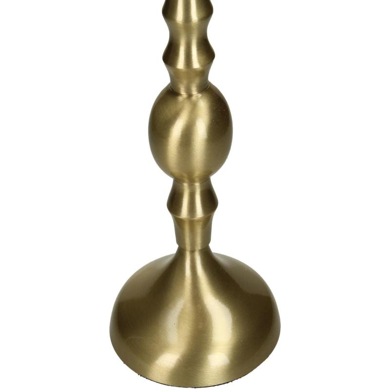 CANDLE HOLDER ALUMINIUM 9X9X33C-GOLD