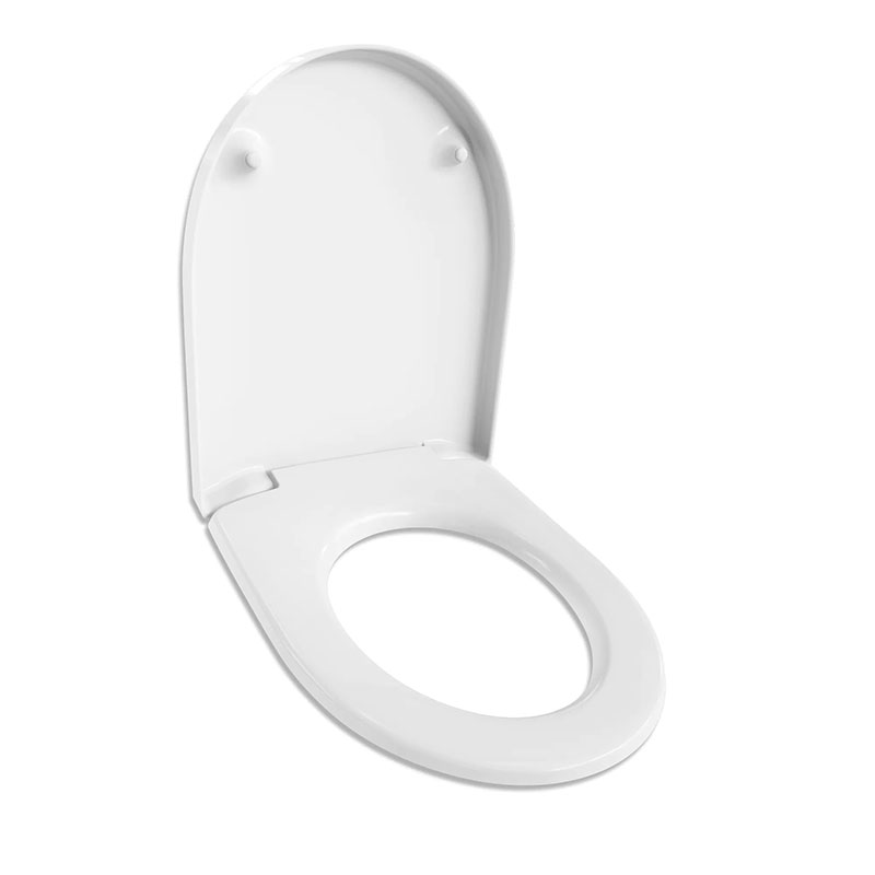 TECHNO PLAST MAJORKA TOILET SEAT SOFT CLOSE D-SHAPED - WHITE