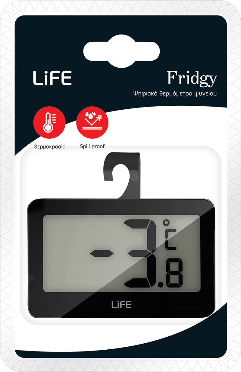 LIFE FRIDGY DIGITAL FRIDGE/INDOOR THERMOMETER FOR YOUR FRIDGE