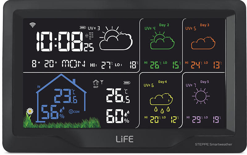 LIFE STEPPE TUYA ΜΕΤΕΡΕΩΛΟΓΙΚΟΣ ΣΤΑΘΜΟΣ ΜΕ WIFI