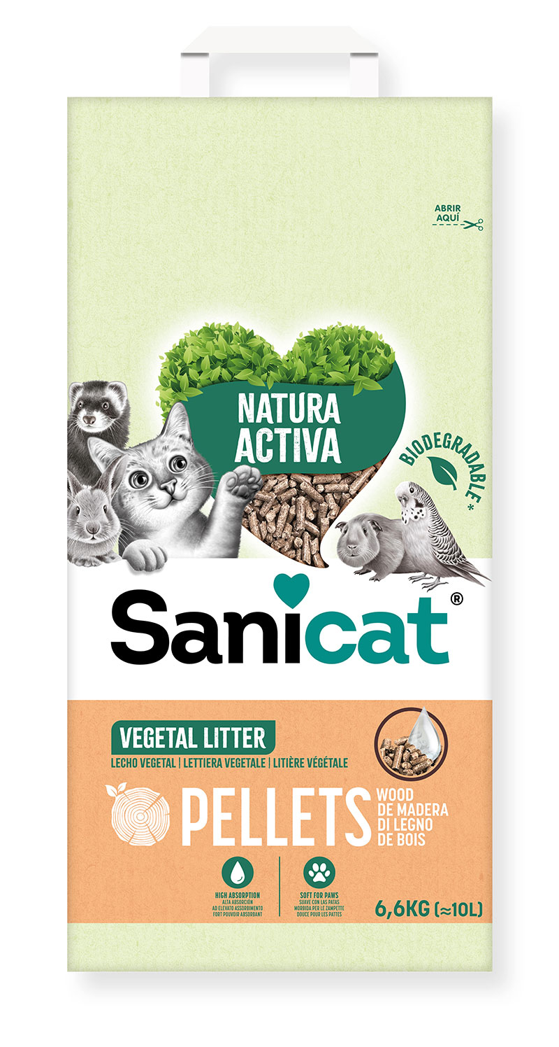 SANICAT WOOD PELLETS 10L NATURA ACTIVA