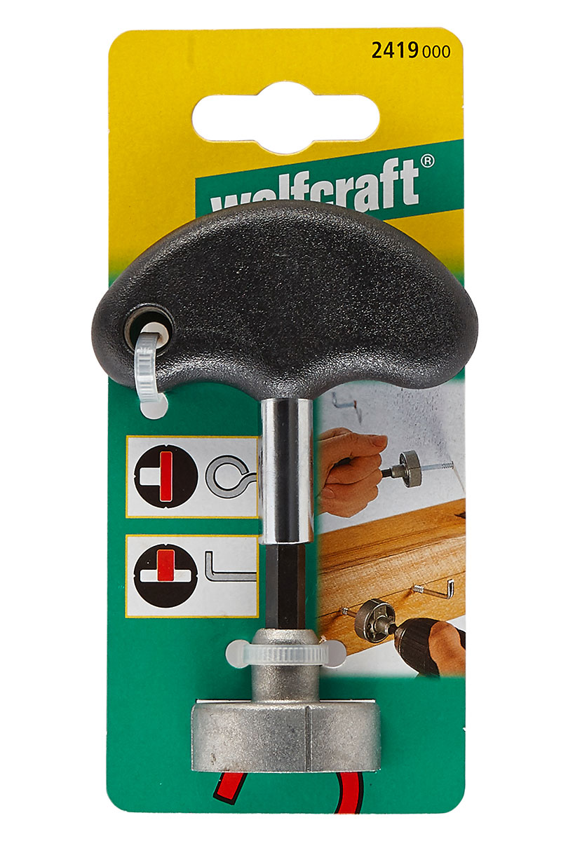 WOLFCRAFT 1H SCREWDRIVER WITH SOCKET FOR BIT