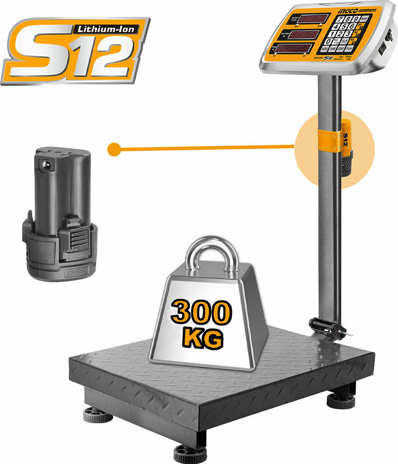 INGCO HESA33003 ΗΛΕΚΤΡΟΝΙΚΗ ΖΥΓΑΡΙΑ 300KG