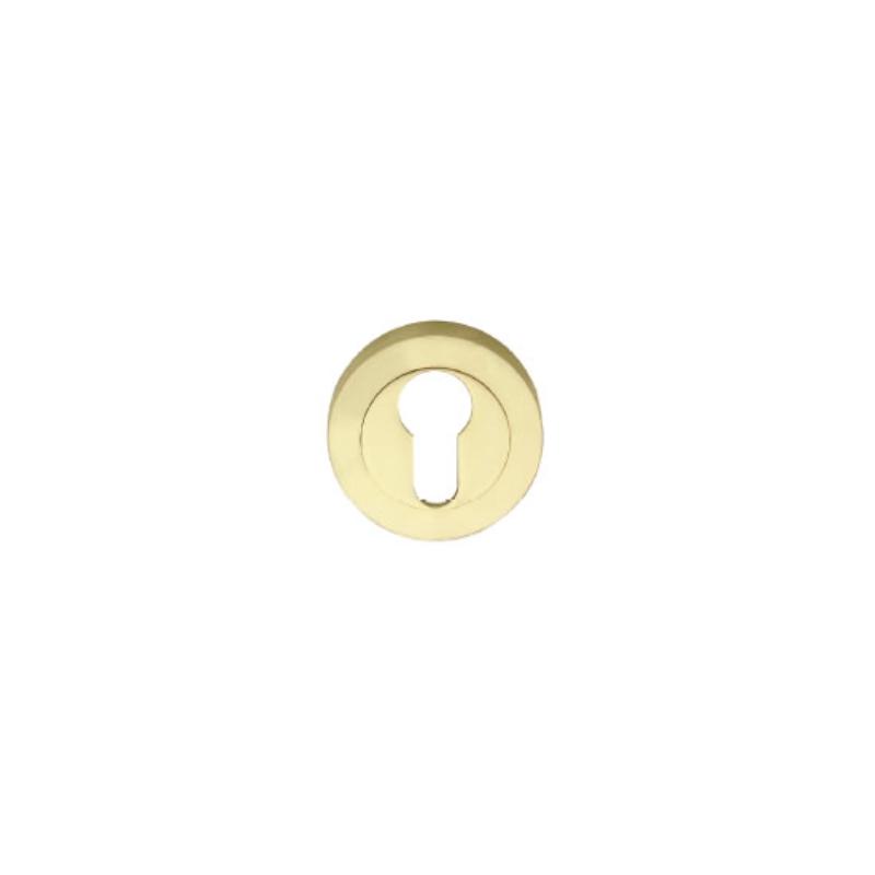 KEYHOLE YALE ROUND - GOLD 2PCS