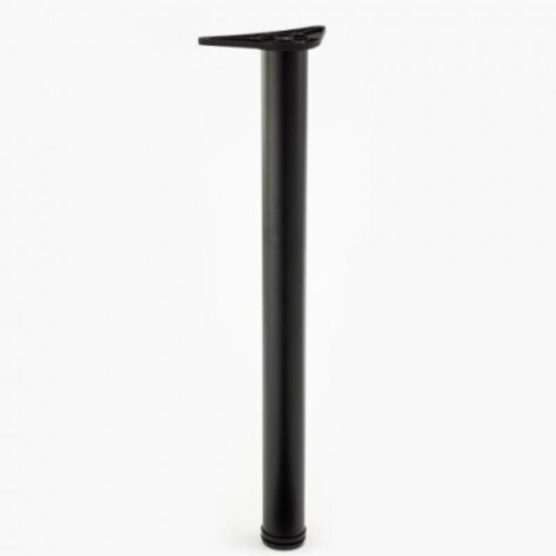 TABLE LEG ROUND BLACK 87CM