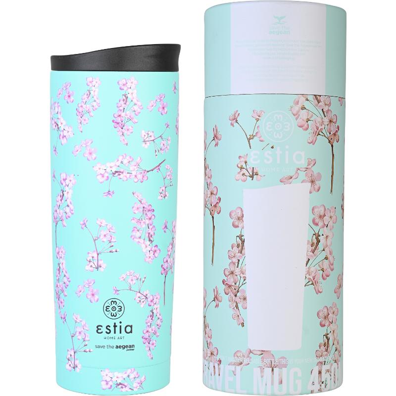 ESTIA TRAVEL MUG 450ML - BLOSSOM GREEN