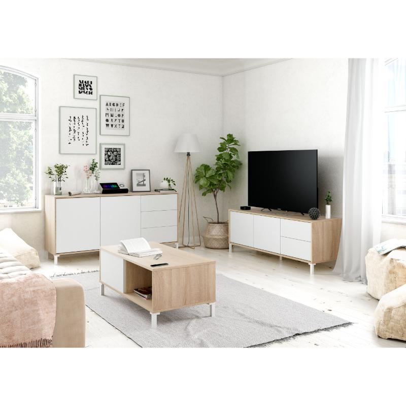 FORES BROOKLYN TV UNIT - WHITE