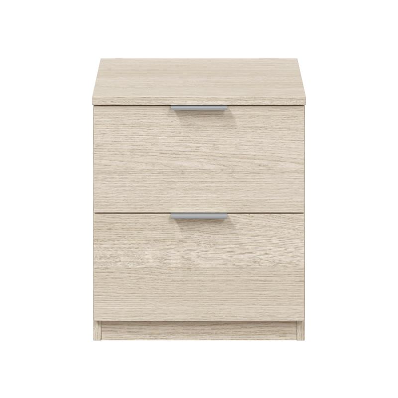 FORES BEDSIDE TABLE 2DRAWER OAK