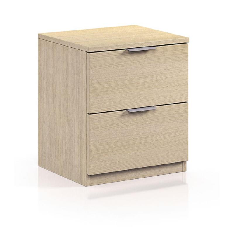 FORES BEDSIDE TABLE 2DRAWER OAK