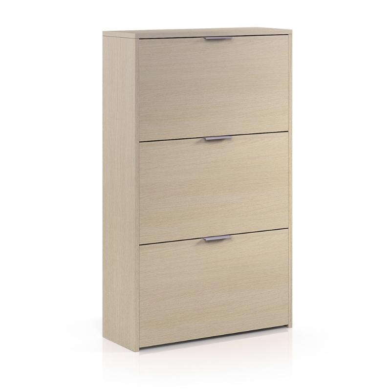 FORES SHOE CABINET 3DOOR OAK