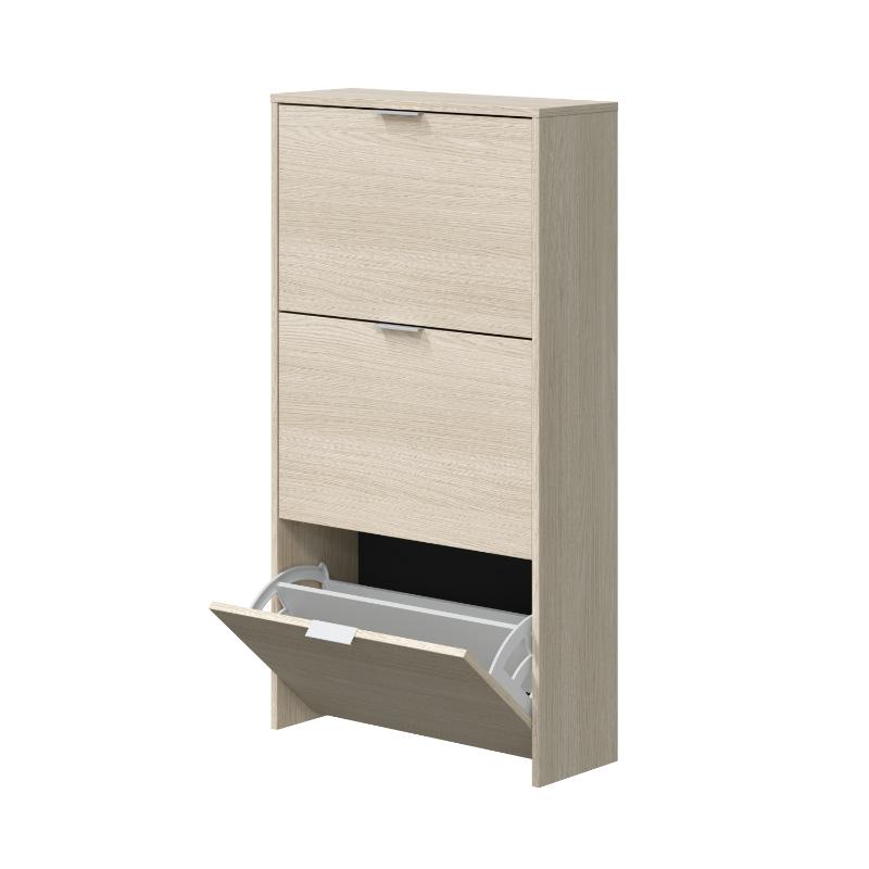 FORES SHOE CABINET 3DOOR OAK