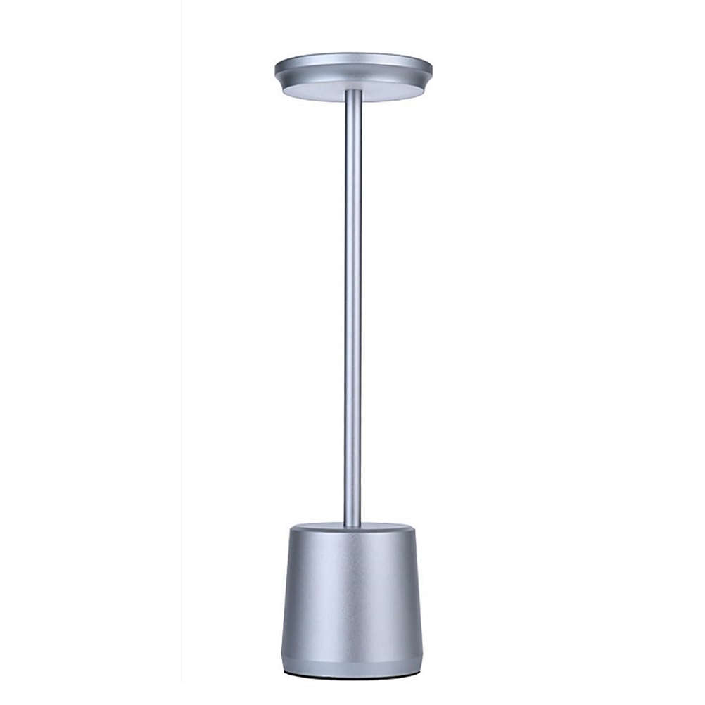 OF DISCR LED TAB LAMP 34CM SILVER