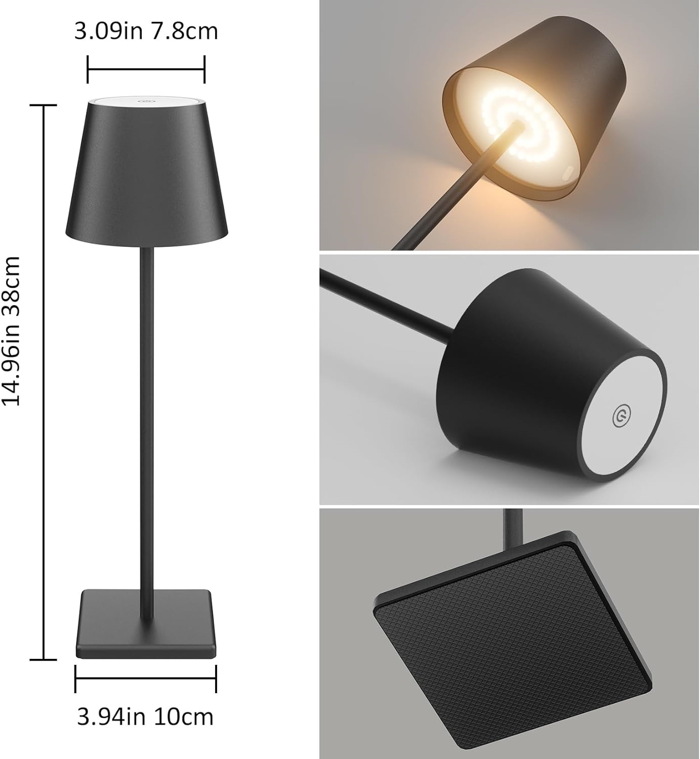 OF CHICK LED TAB LAMP 38CM WHITE