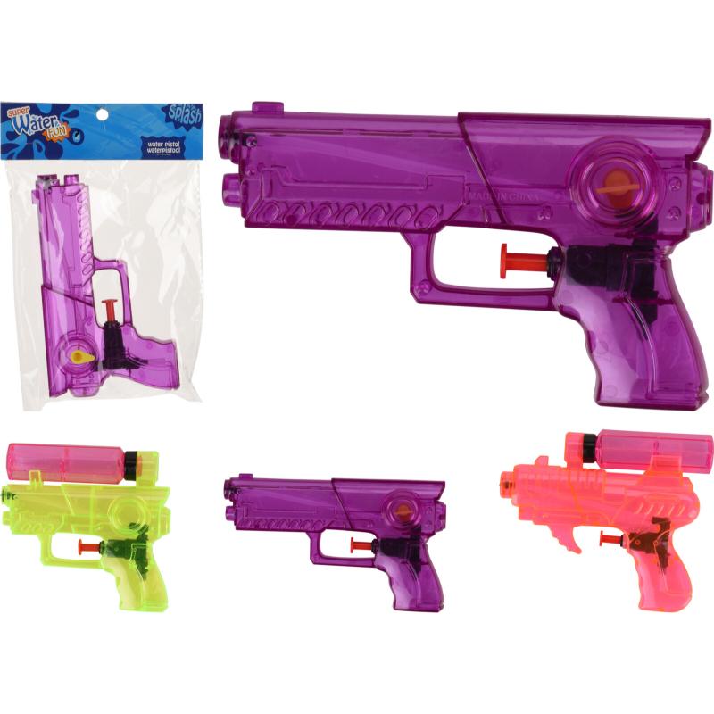 WATERPISTOL 11CM TRIGGER ACTION 3 DESIGNS