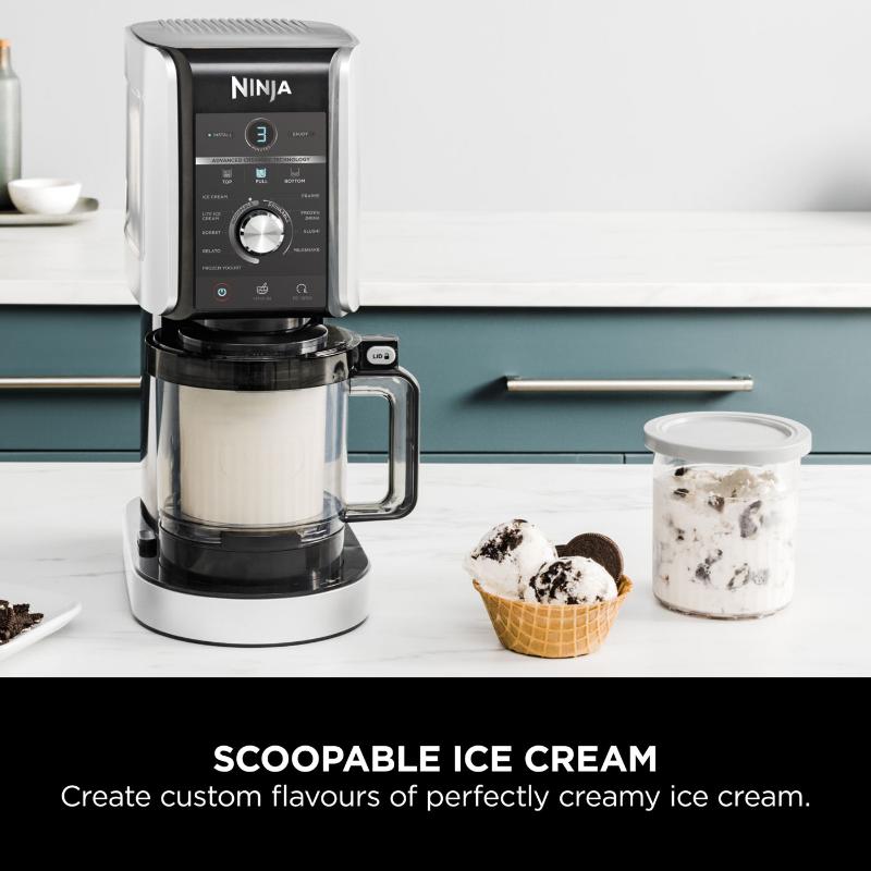 NINJA CREAMI DELUXE ICE CREAM AND FROZEN DRINK MAKER