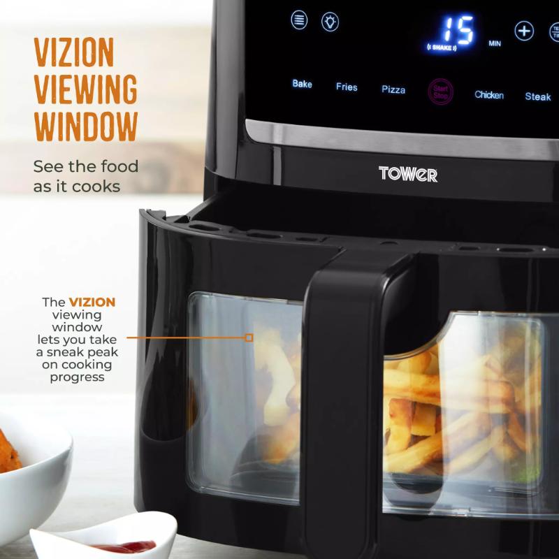 TOWER VORTX ECO SAVER AIRFRYER 1.5KW 6L