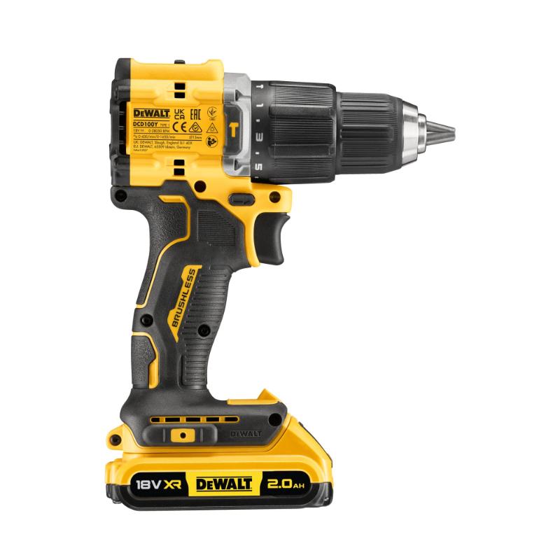 DEWALT 18V XR BRUSHLESS 100 YEAR HAMMER DRILL DRIVER