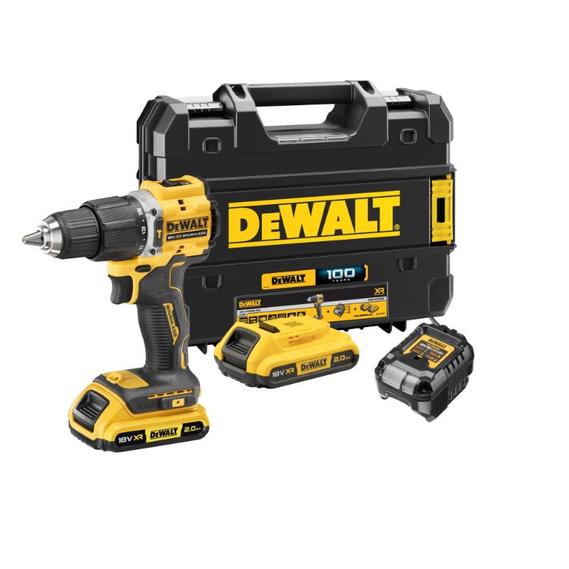 DEWALT 18V XR BRUSHLESS 100 YEAR HAMMER DRILL DRIVER