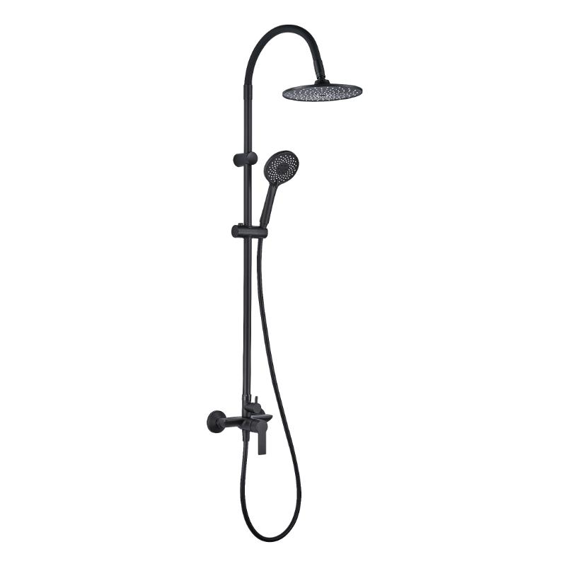 IC SHOWER SET-ALISADO FLEXIBLE - MATT BLACK