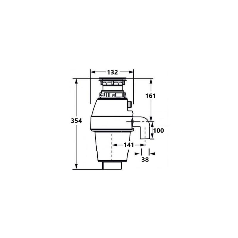 IC WASTE GRINDER ROUND