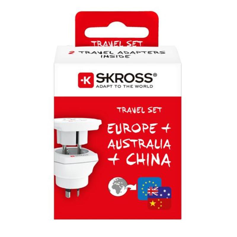 SKROSS TRAVEL ADAPTER AUS/CN - WHITE