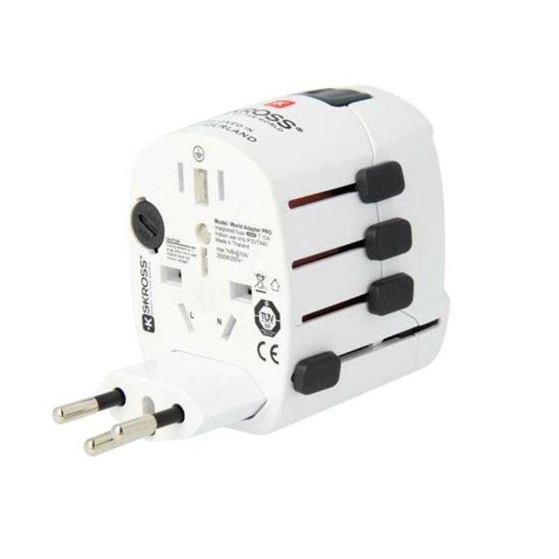 SKROSS PRO TRAVEL ADAPTER - WHITE