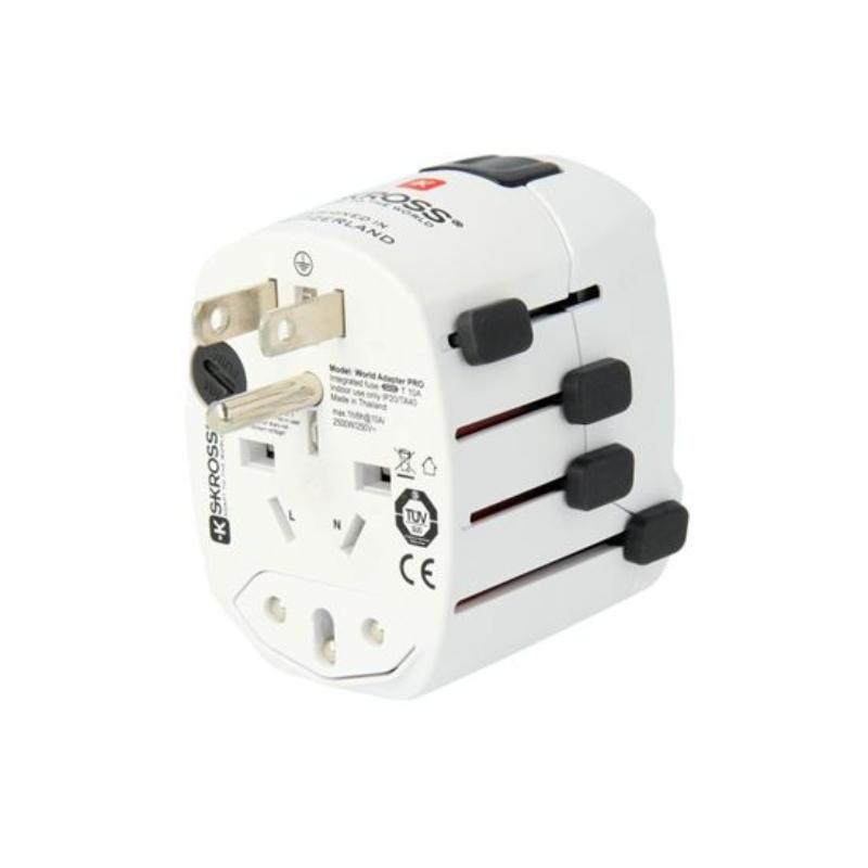 SKROSS PRO TRAVEL ADAPTER - WHITE