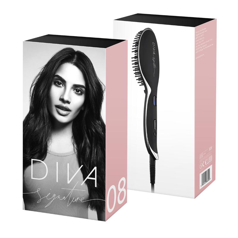 DIVA SIGNATURE PROFESSIONAL ELECTRIC CERAMIC STRAIGHTENING BRUSH