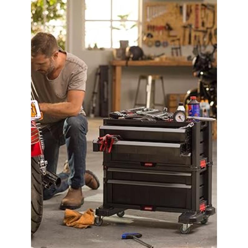 KETER 5 DRAW TOOL CHEST WTH WHEELS