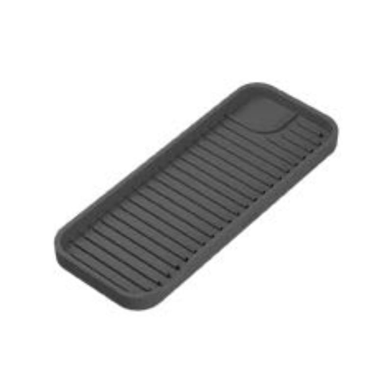 METALTEX SILICONE SINK TRAY TIDY MAT 23X9CM - BLACK