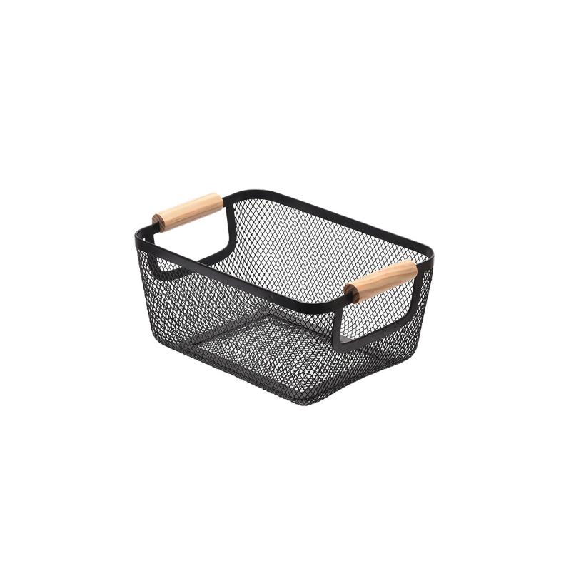 ESTIA STORAGE BASKET 27X17X11CM - BLACK