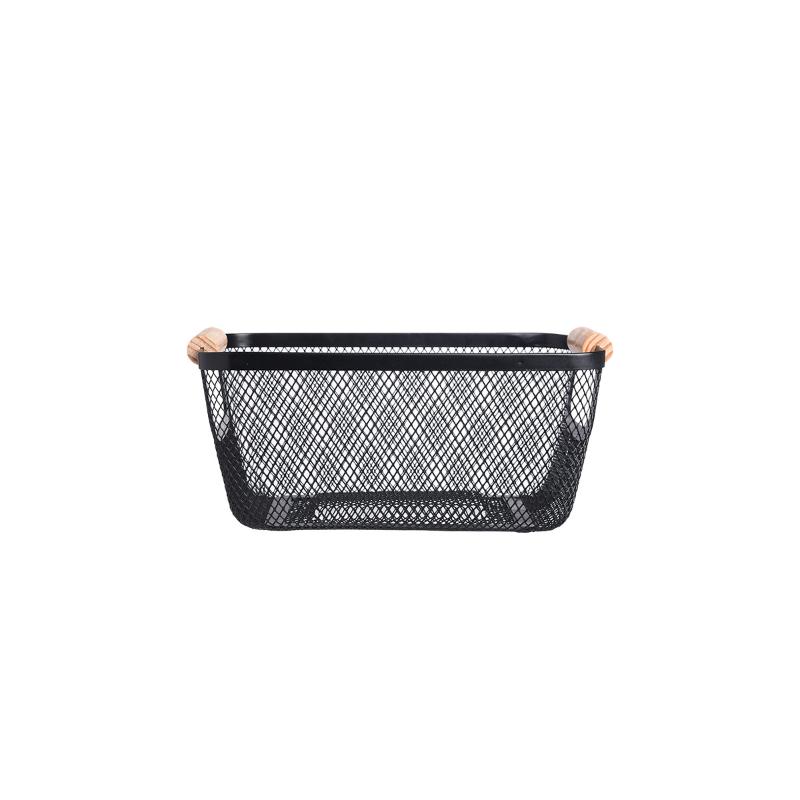 ESTIA STORAGE BASKET 27X17X11CM - BLACK