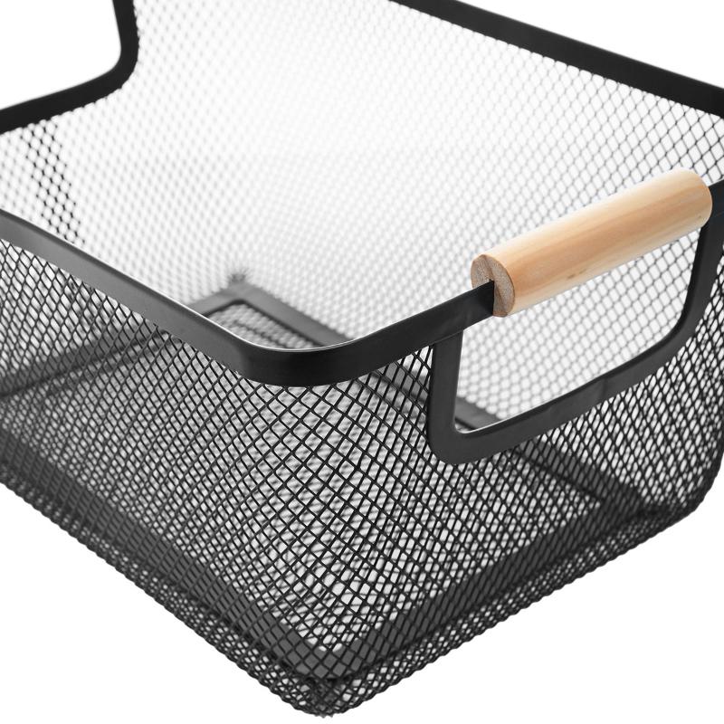 ESTIA STORAGE BASKET 27X17X11CM - BLACK