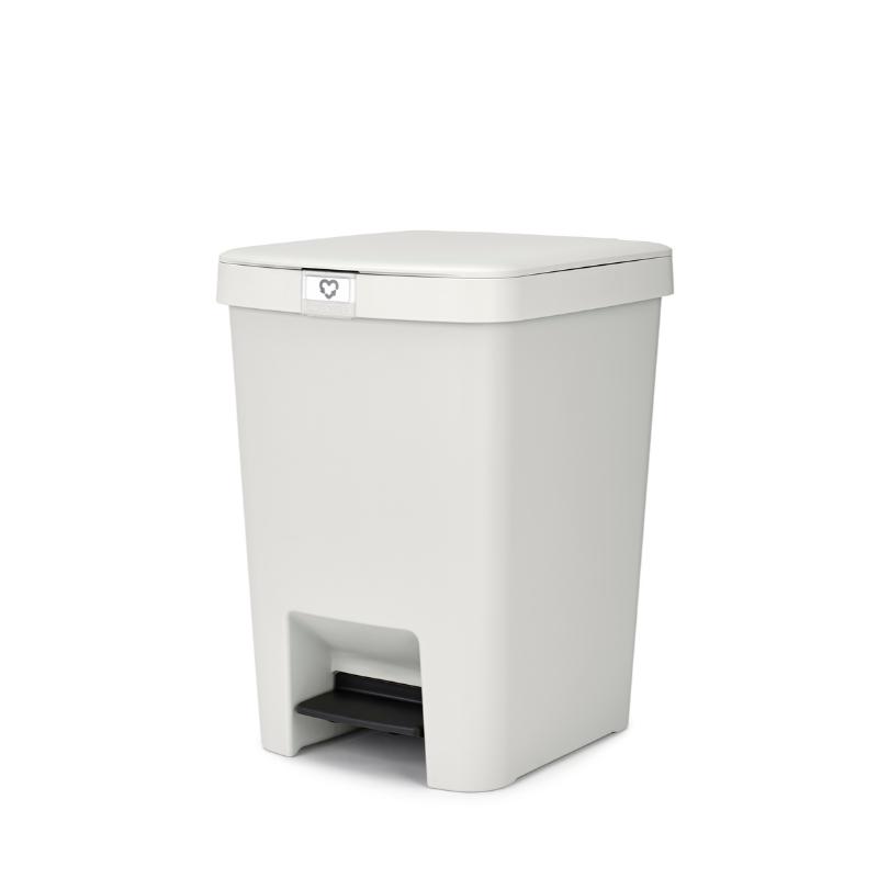 BRABANTIA STEP-UP PEDAL BIN 25L - LIGHT GREY