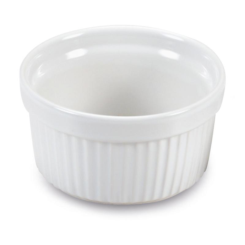 GUARDINI ΚΕΡΑΜΙΚΗ ΠΥΡΙΜΑΧΗ ΦΟΡΜΑ RAMEKIN 9CM - ΑΣΠΡΟ