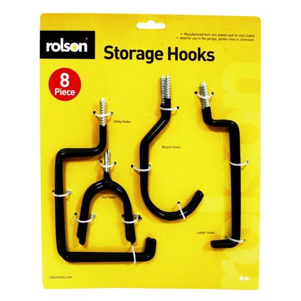 ROLSON STORAGE HOOKS 8PCS