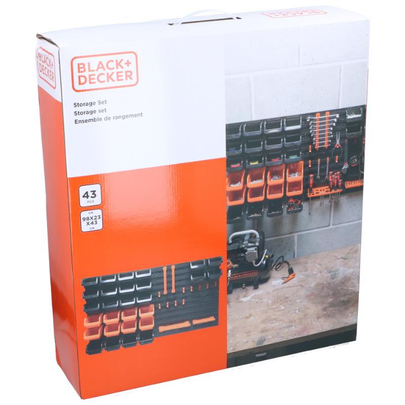 BLACK&DECKER STORAGE SET 43 PIECES