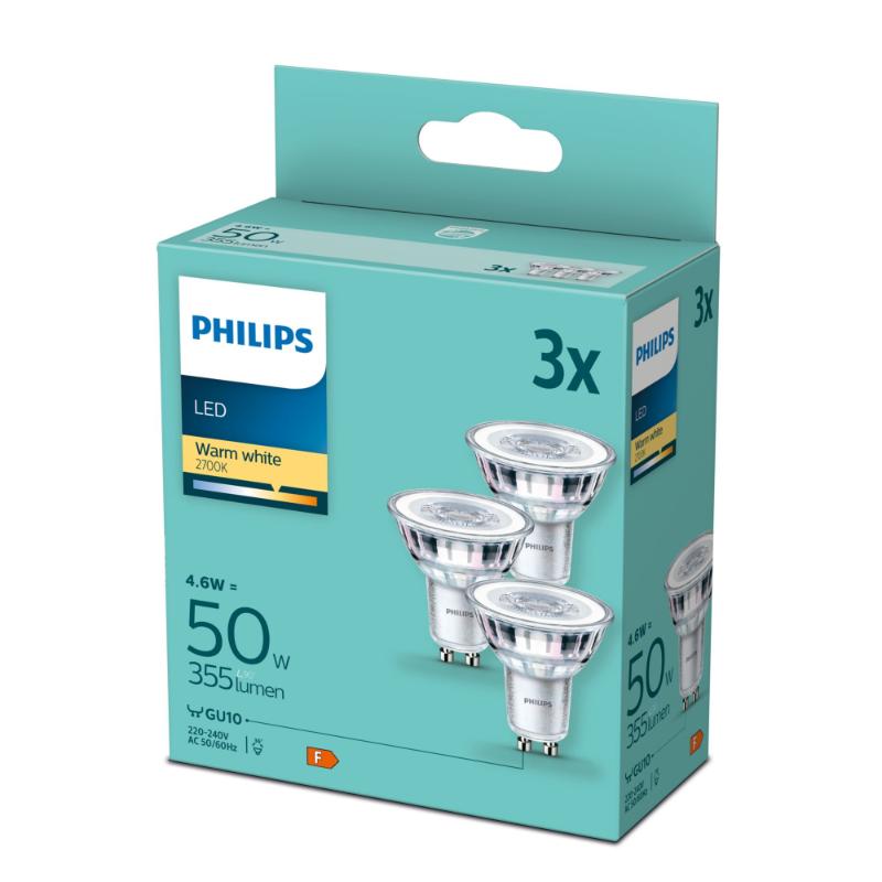 PHILIPS LED BULB CLASSIC 50W GU10 WW