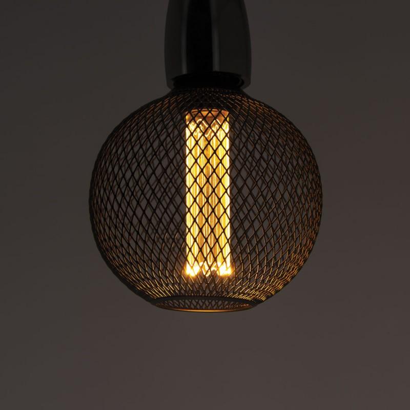 XANLITE DECORATIVE BALL CAGE LED FILAMENT BULB - BLACK