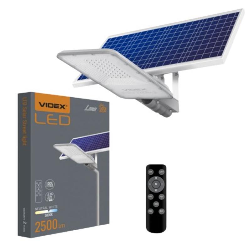 VIDEX SOLAR PILLAR STAND-ALONE FLOODLIGHT